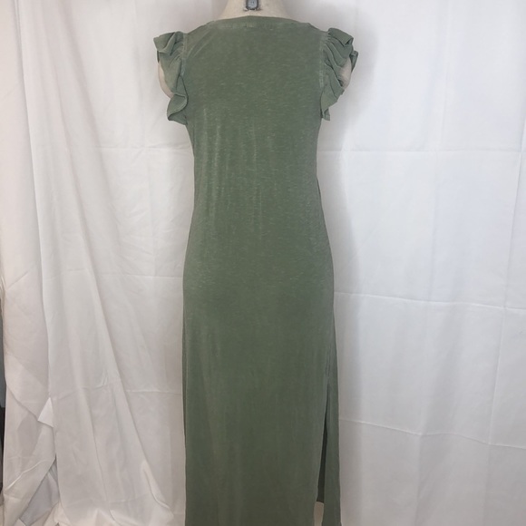 Sundry Ruffle Capped Sleeve Maxi Dress - Picture 2 of 4